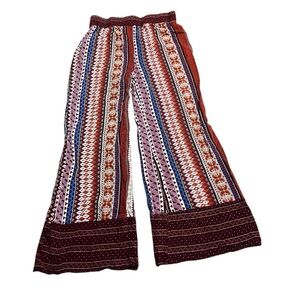 Signature Studio Vibrant Striped Wide-Leg Pants